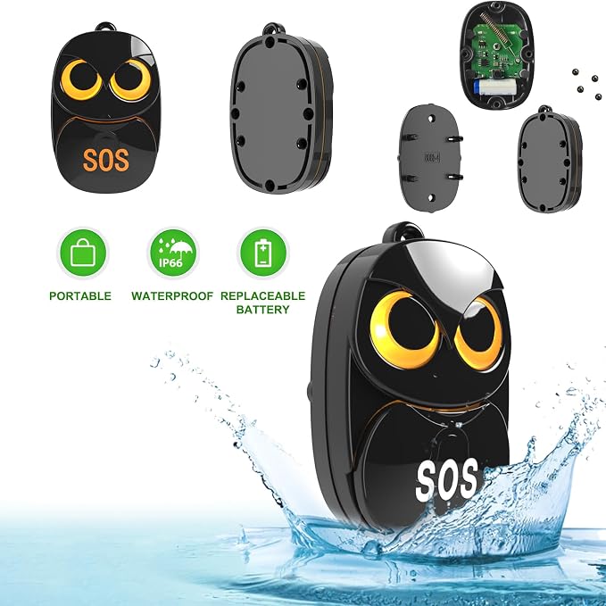 HTZSAFE Caregiver Pager Wireless Call Button 500+ Feet, SOS Alert Nurse Calling - Image 3