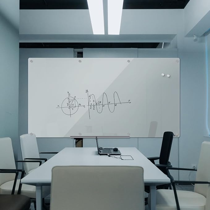TOWON 8 x 4ft Whiteboard Huge, Glass Dry Erase Board Magnetic, 96 x 48 in - Image 2