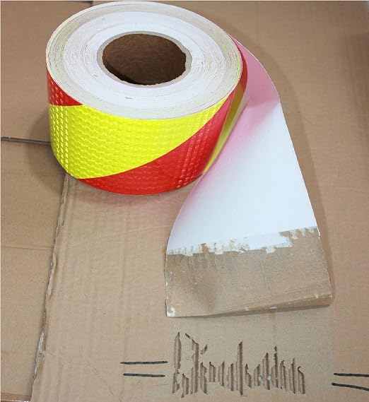Reflective Tape 4 inch X 166 feet, Outdoor Waterproof Hazard Conspicuity Safety - Image 2