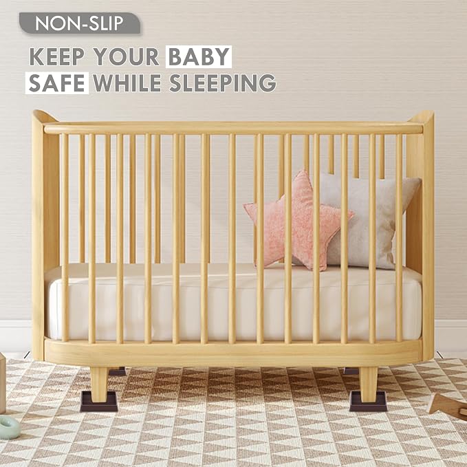 Non Slip Furniture Pads, 1.5' Round Black Rubber Caster Cups, Anti Slide Floor - Image 6