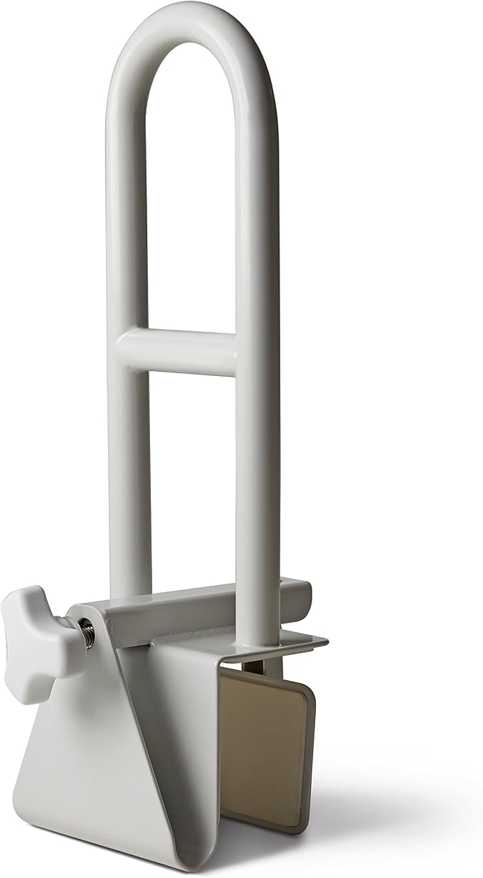 Medline Bathtub Safety Grab Bar, Handle Clamps on to Side of Bathtub Shower by Medline