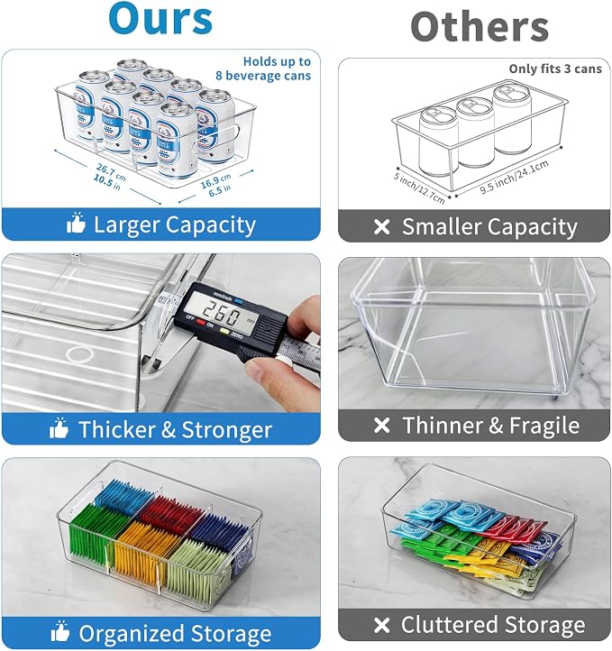 Pantry Organizers and Storage, 4 Pack Snack Organizer - Image 2