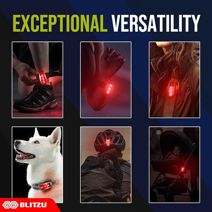 4 Pack LED Safety Light, Clip on Reflective Gear Lights - Image 3