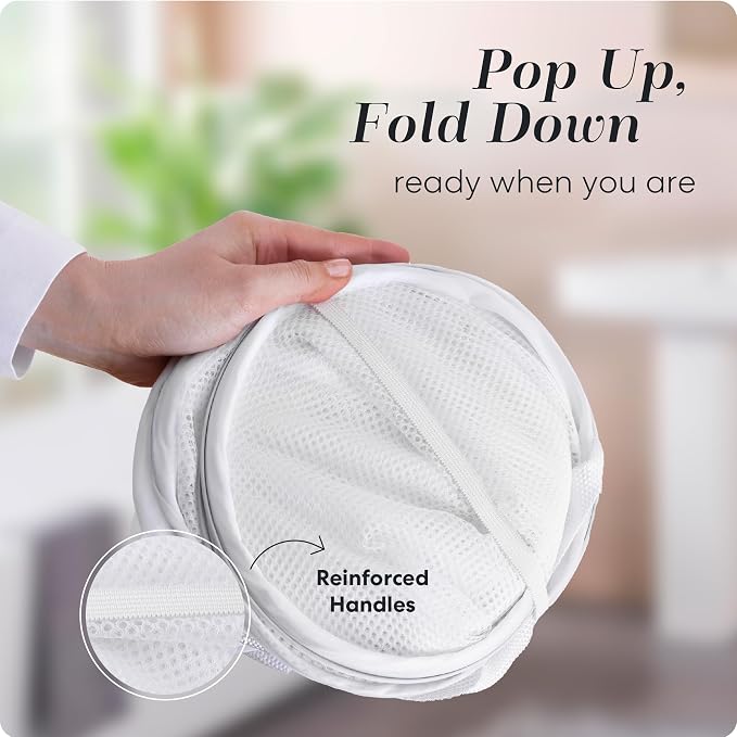 Handy Laundry Collapsible Mesh Pop Up Hamper - Field & Grace