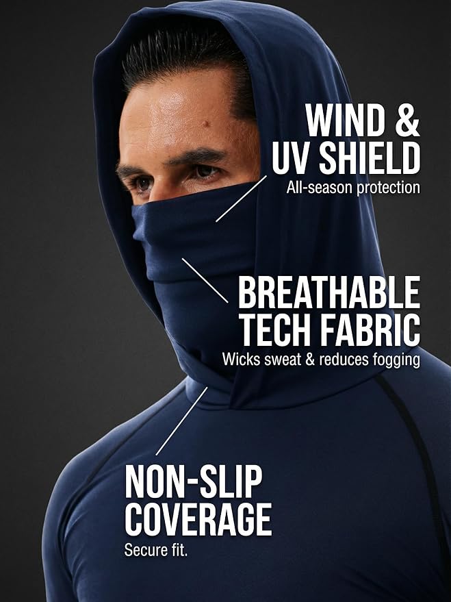 3-Pack Men's Compression Hoodie - Image 3