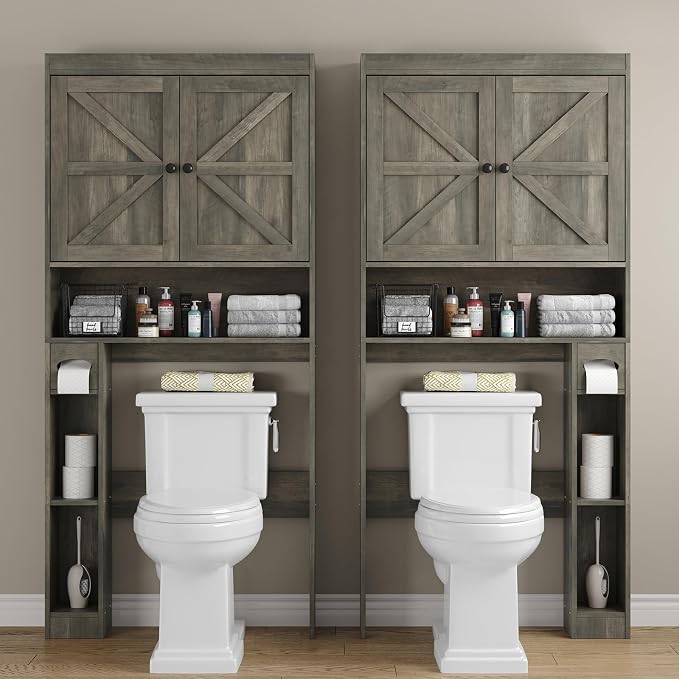 Furnideco 32.3''W Over The Toilet Storage Cabinet - Image 4