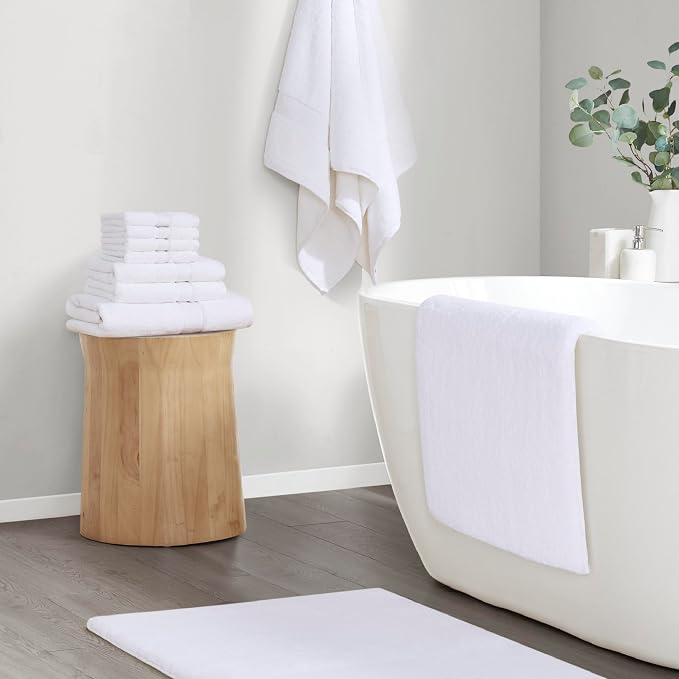 Madison Park Signature Marshmallow Bathroom Rug Non Slip, Luxrurious Plush Bath - Image 8