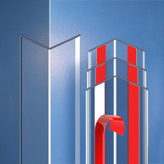 Clear Self-Adhesive Wall Corner Protectors-4 PCS of Corner Guards & Edge by MakingLifeMoreSecureandDeicate