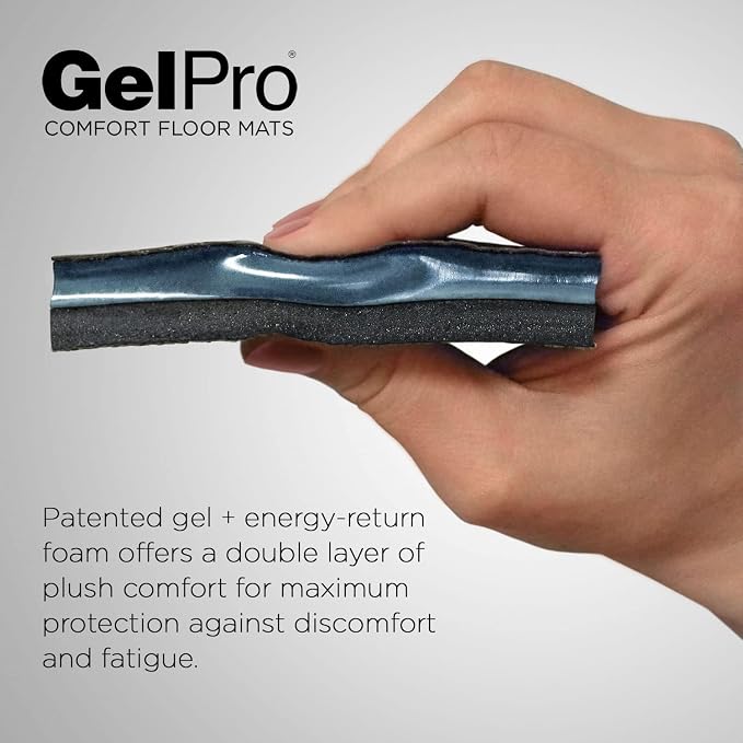 GelPro Linen Truffle Elite Premier Gel & Foam Anti-Fatigue Kitchen Floor - Image 3