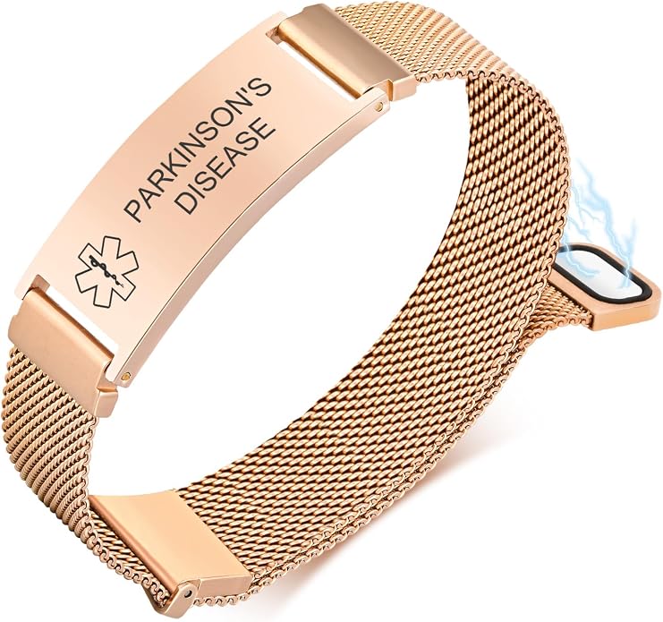VNOX Medical Alert Id Bracelet for Men Women, Custom Engraving Adjustable by VNOXJEWELRY