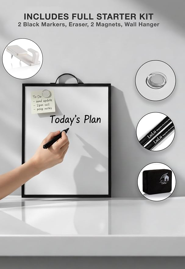 Small Magnetic Dry Erase Whiteboard 12x16 - Image 4