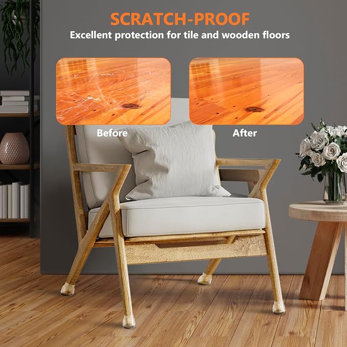 36pcs Round Chair Leg Floor Protectors, Felt Pads Chair Leg Protectors - Image 4