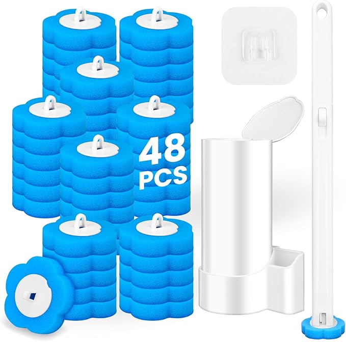 KOKL Disposable Toilet Brush, Toilte Wand Kit, Toilet Bowl Cleaner Brush by KOKL