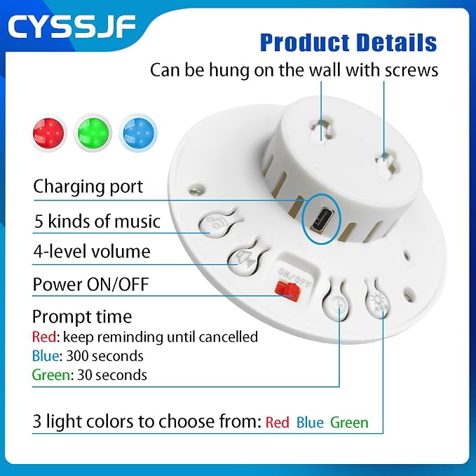 Wireless Caregiver Pager Watch Call Button Strobe Light System - Image 5