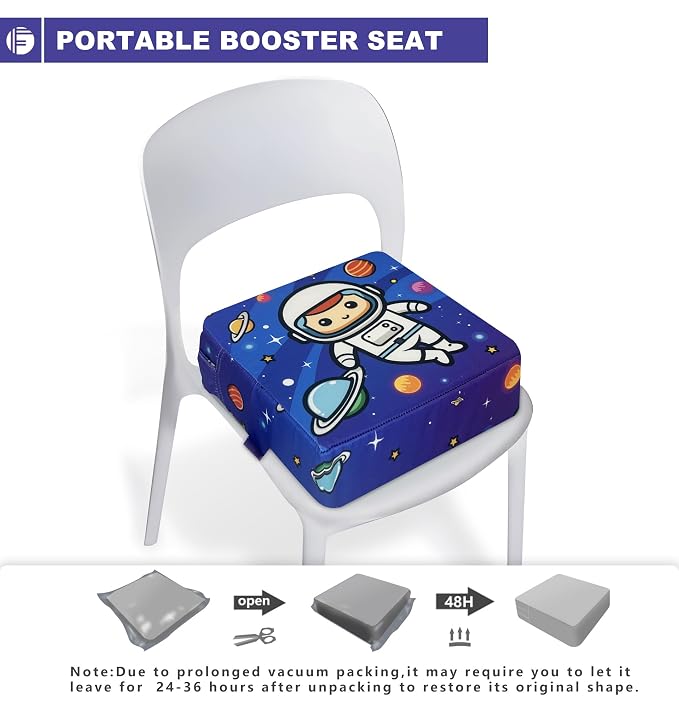 Toddler Booster Seat for Dining Table, Portable Booster Seat for Kitchen Chair - Image 5