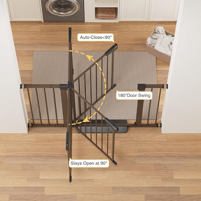 Cumbor 29.7-48" Baby Gate for Stairs, Mom's Choice Awards Winner-Dog Gate for - Field & Grace