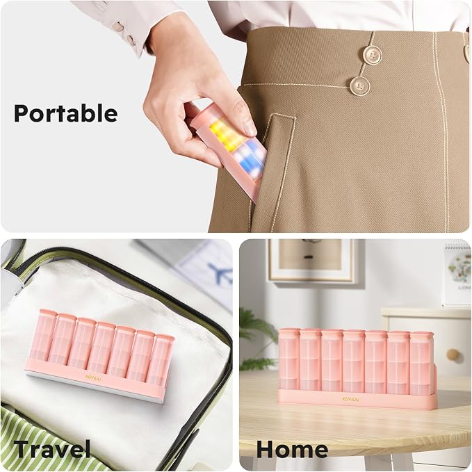 Weekly Pill Organizer 3X a Day, Detachable Pill Box 7 Day, Large 3 Times Daily - Image 7
