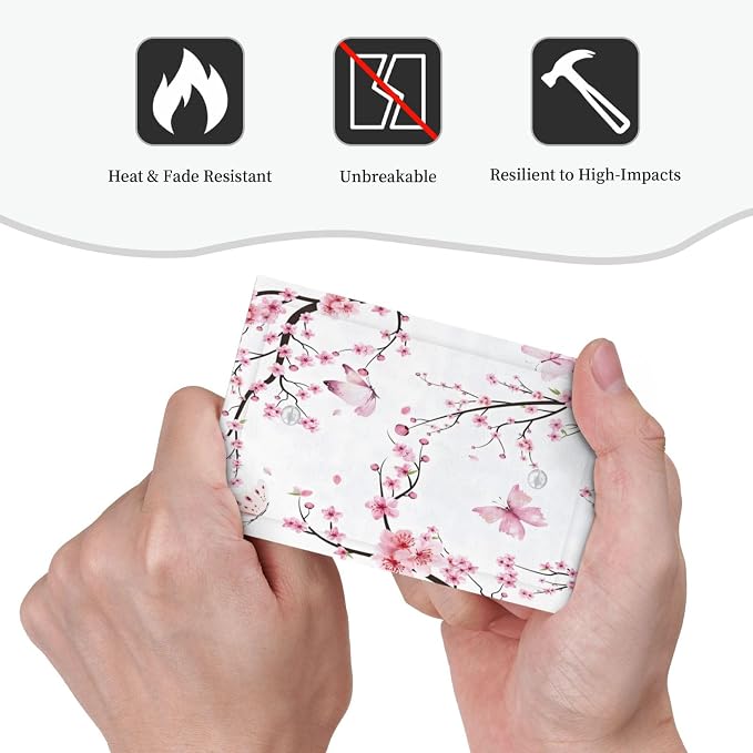 Cherry Floral Watercolor Pink Flowers Butterfly Light Switch Cover Plate 1 Gang - Image 6