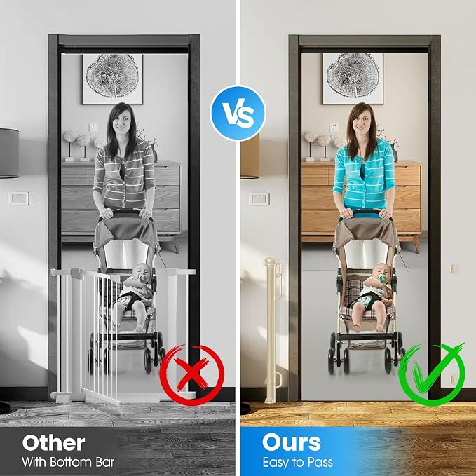 Retractable Safety Baby Gate or Mesh Dog Gate, Durable Portable Mesh - Image 3