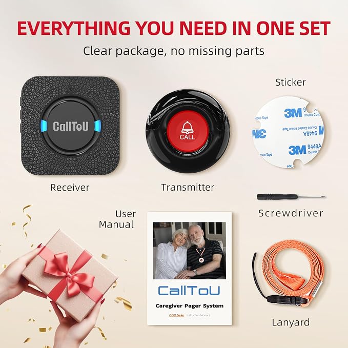 CallToU Wireless Caregiver Call Button Elderly Monitoring Alert Systems - Image 9