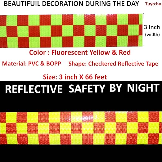 Reflective Tape Outdoor Waterproof 3 inch X 66 feet, High Visibility Hazard - Image 3