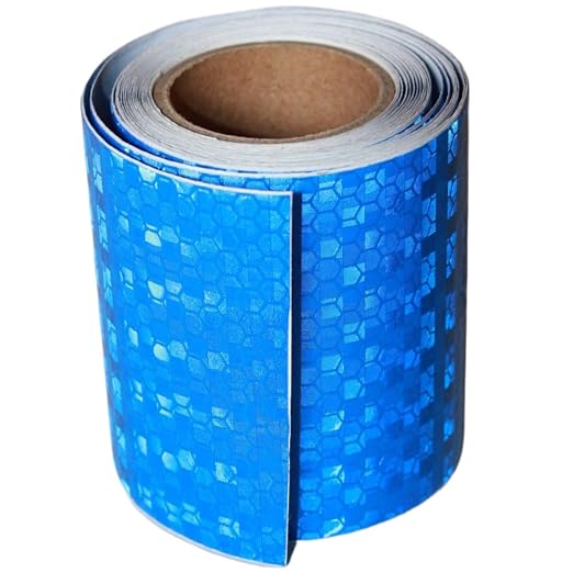 Industrial Reflective Tape Blue Outdoor Waterproof 3 inch, High Visibility by tuyrchu