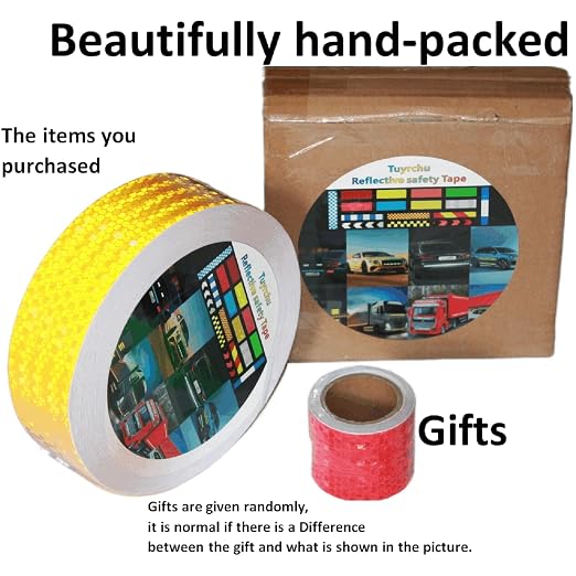 Yellow Reflective Tape 2 inch Wide, Outdoor Waterproof Hazard Conspicuity - Image 4