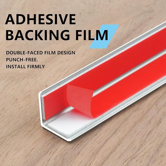10pcs 48"L*0.59"W Aluminum Self-Adhesive Wall Corner Protectors, Wall Furniture - Image 6