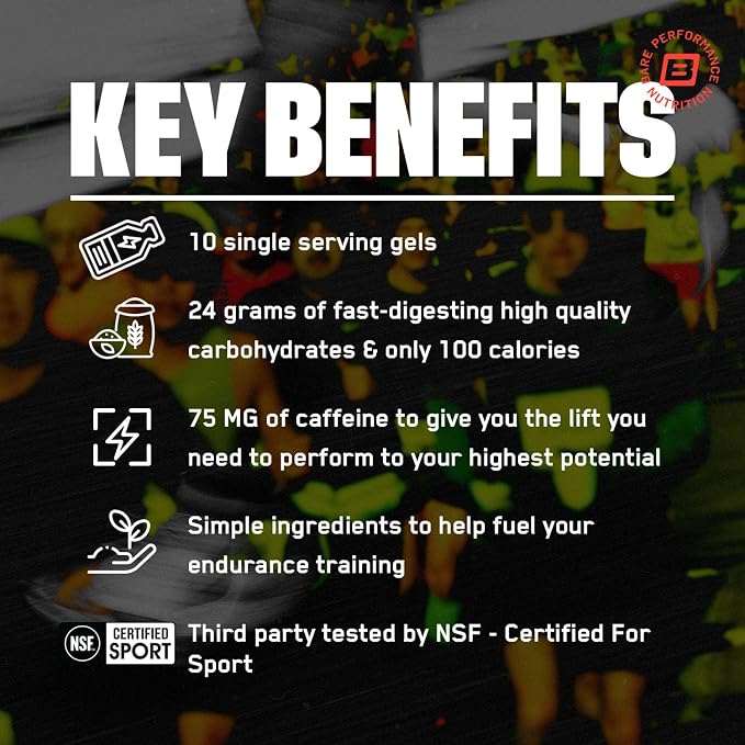 BARE PERFORMANCE NUTRITION, BPN Go Gel Endurance, 24g of Carbohydrates & 100 - Image 3