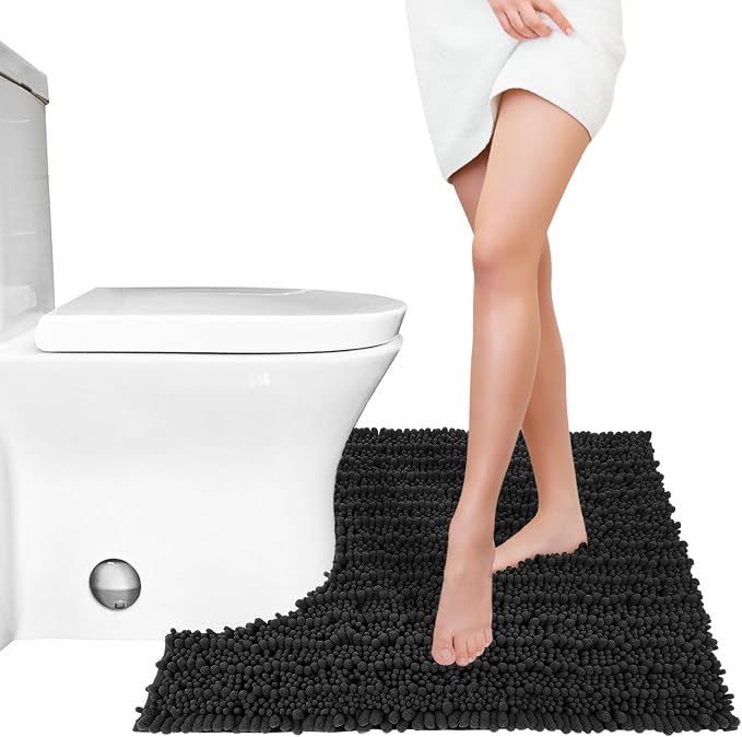 Yimobra Toilet Rug U Shaped Washable 24x20 Inch - Image 7
