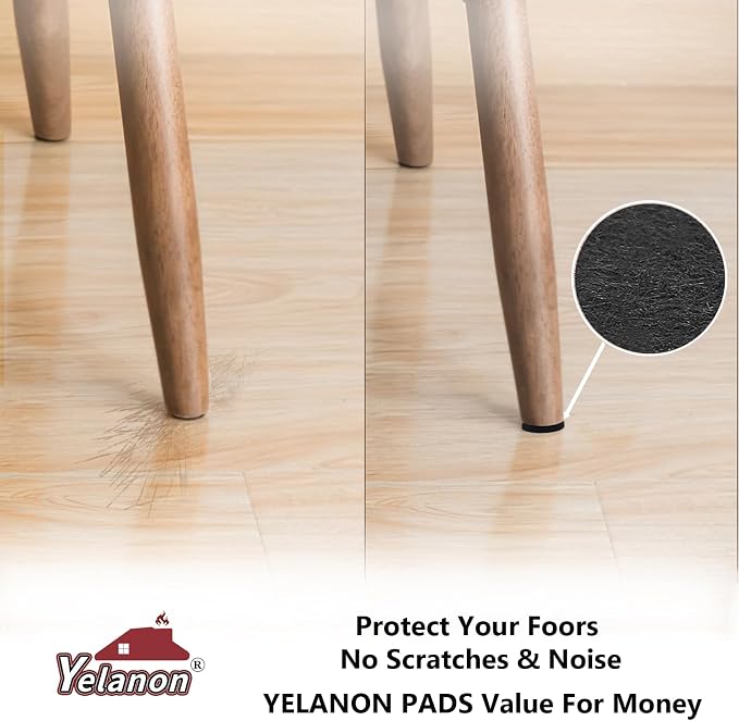 Yelanon Felt Furniture Pads -60 Pcs Premium Felt Pads - Image 4