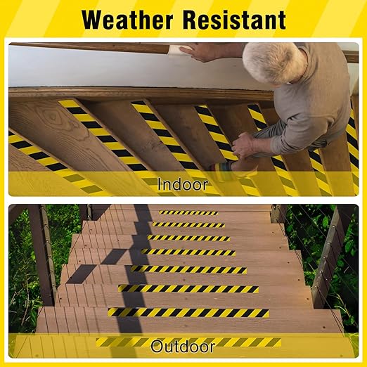 S&X Black/Yellow Anti Slip Tape, Heavy-Duty Grip Tape - Image 5