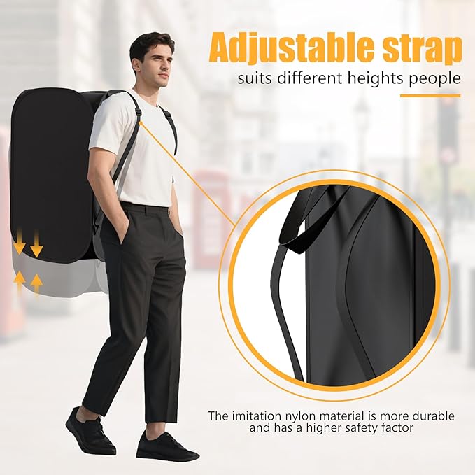 2 Pack Collapsible Backpack Laundry Bag Made by Strong Polyester Oxford Cloth - Field & Grace
