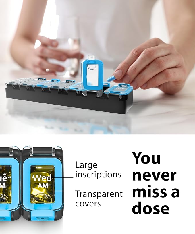 Weekly Pill Organizer 1 time a Day – Pill Box 7 Day - Image 8