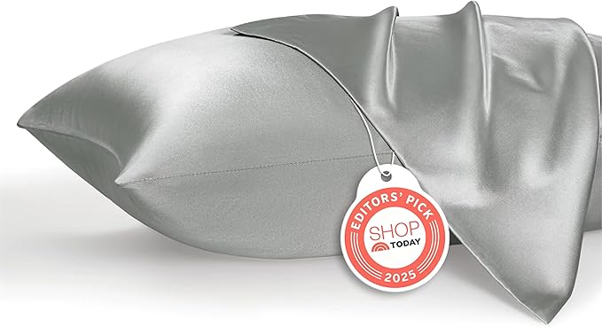 Bedsure Satin Pillowcase 2 Pack Similar to Silk Pillow Cases Standard Size by BEDSURE