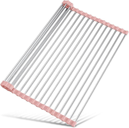 Tomorotec 21" x 15.5" Roll Up Dish Drying Rack Over Sink Drying Rack Sink Cover - Field & Grace
