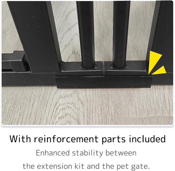 Lumizone Extra Tall Cat Gate Extension Kit 55.12" High Pressure Mounted 2025 - Image 4