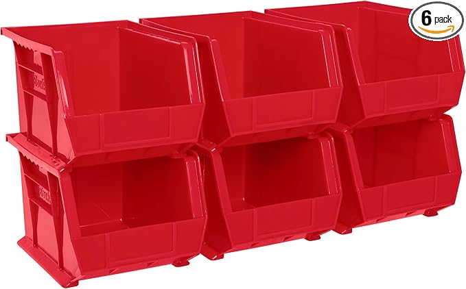 Akro-Mils 30239 AkroBins Plastic Storage Bins, Space-Saving Stackable Bins by Akro-Mils