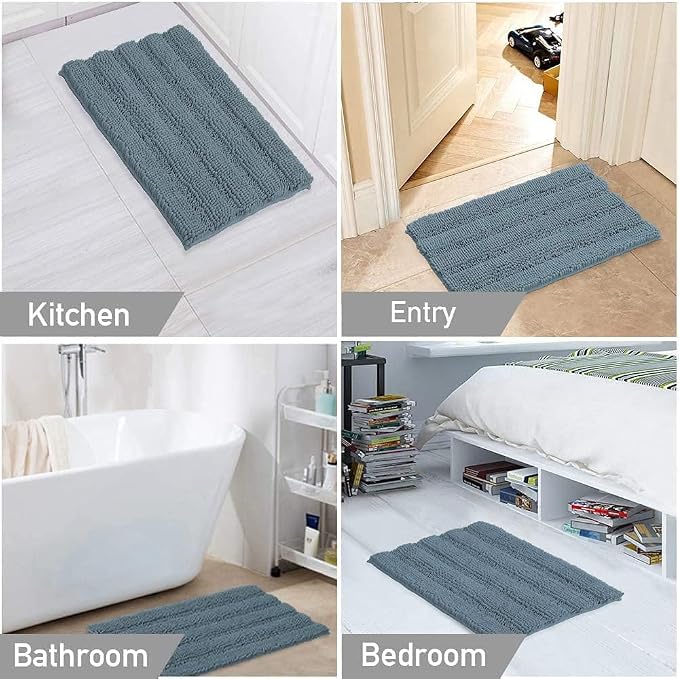 Turquoize Bathroom Rugs and Mats 1-Piece Bath Mat Set Non Slip Bath Mats - Image 6