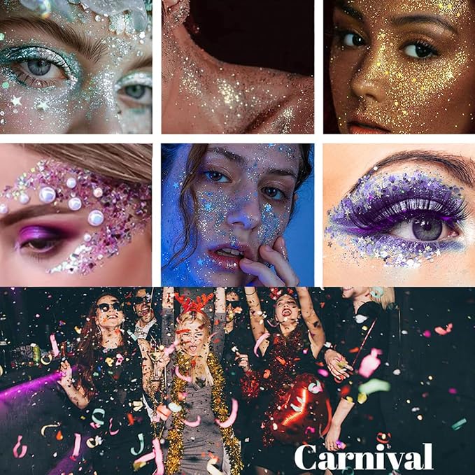 Mysense Pink Body Glitter Stick, Face Hair Glitter Makeup, Sparkling Mermaid - Image 7