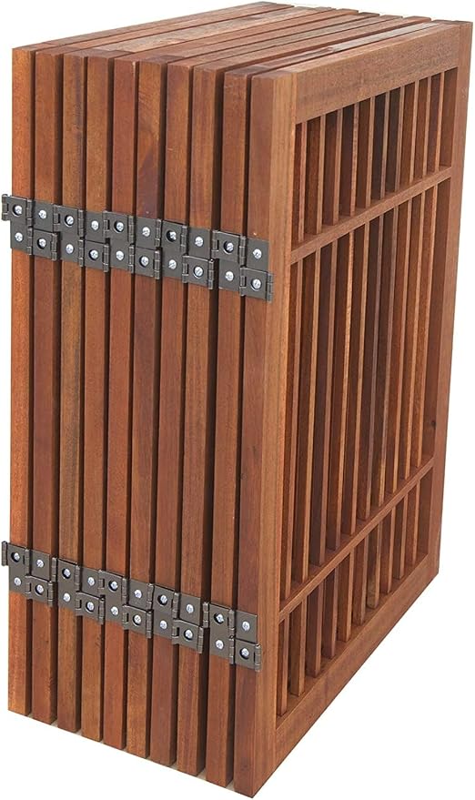 Urnporium Pet Dog Gate Strong and Durable Freestanding Folding Acacia Hardwood - Image 7