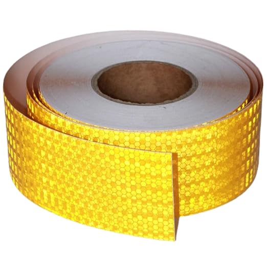Yellow Reflective Tape Outdoor Waterproof 3 inch, High Visibility Hazard by tuyrchu
