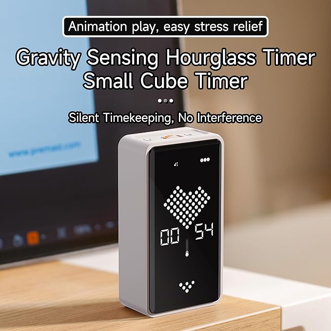 Digital Hourglass Timer, Rechargeable Magnetic Visual Timer - Image 2