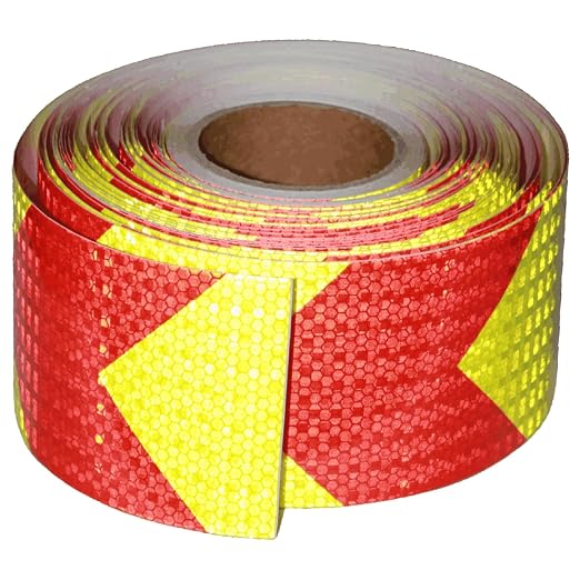 Reflective Tape 4 inch X 166 feet, Outdoor Waterproof Hazard Conspicuity Safety by tuyrchu