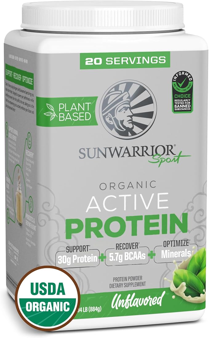 Sunwarrior Organic Plant Based Protein Powder | Vegan Organic Protein Powder by Sunwarrior