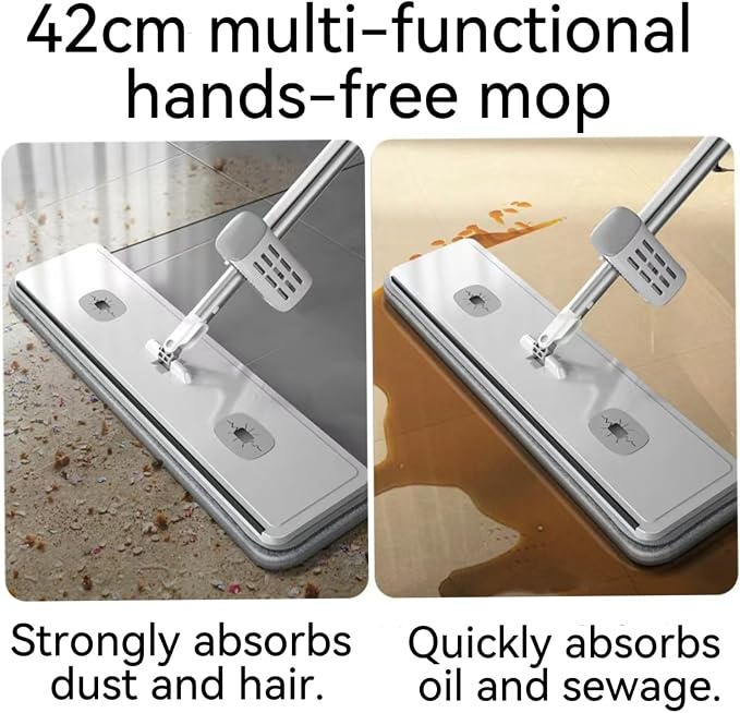Microfiber Mop Large Flat Mops for Floor Cleaning 4 Reusable Washable mop Pads - Image 6