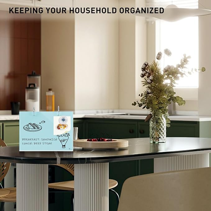 Desktop Glass Dry Erase & Acrylic Aesthetic Calendar Weekly to-do List Combo - Field & Grace