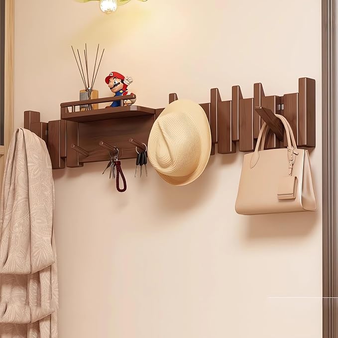 Wall Mounted Piano Key Hanger | Flip Style Hook | Entrance Wall Art Hook by FleiSleep