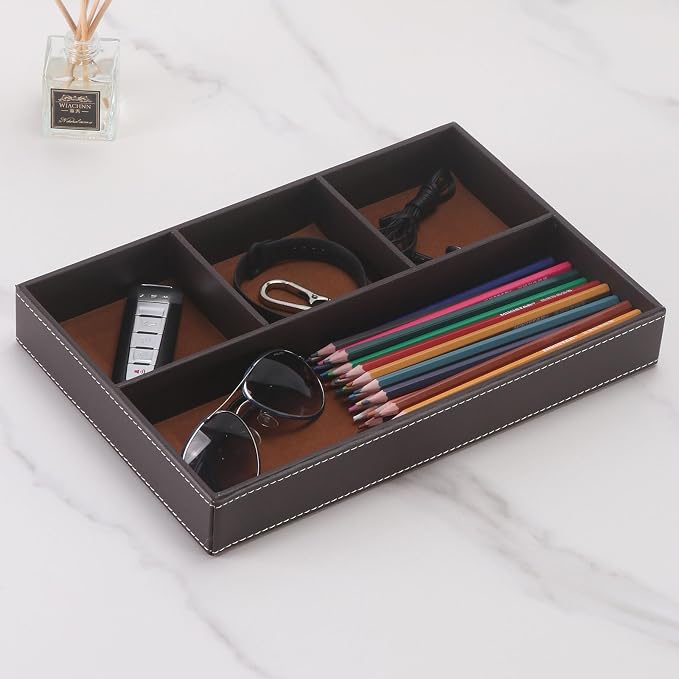 Desktop Storage Organizer, Nightstand or Dresser Organizer, Valet Tray - Image 4