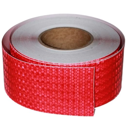 Red Reflective Tape Outdoor Waterproof 3 inch, High Visibility Hazard by tuyrchu
